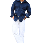 Royal Blue Corduroy Hunting Shacket | Premium Men's Outerwear | Classic Shirt-Jacket Design | Comfortable Cotton Corduroy | Size 36-44